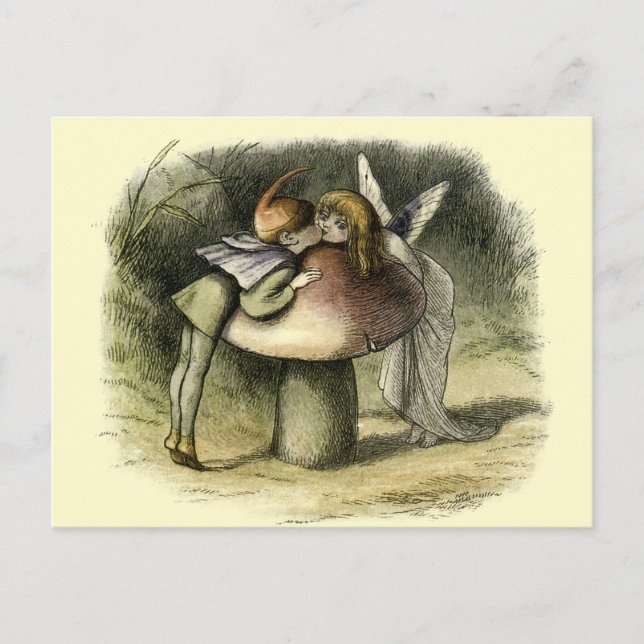 "A Fairy Kiss" by Doyle Postcard (Front)