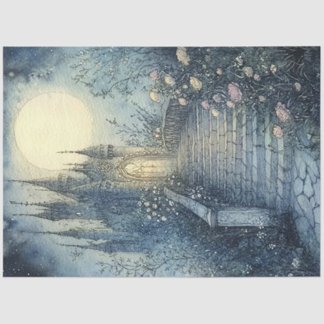 A Fairy Moon Series Design #10 Tissue Paper (Front)