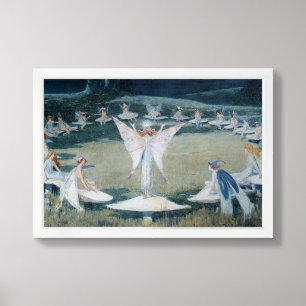 A Fairy Ring Vintage Fairy Art Poster