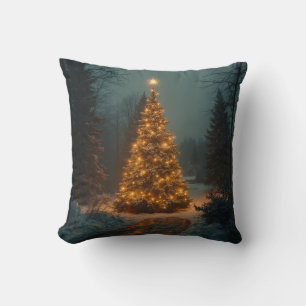A fairy tale that brightens winter nights throw pillow