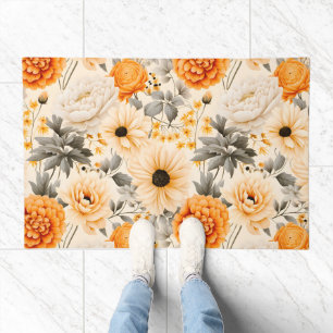 A Fall Floral Series Design 1 Doormat