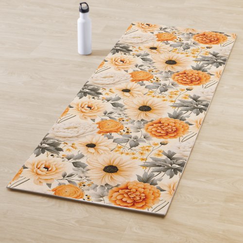 A Fall Floral Series Design 1 Yoga Mat