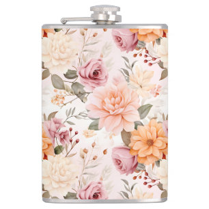 A Fall Floral Series Design 2 Flask