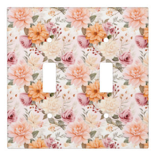 A Fall Floral Series Design 2 Light Switch Cover