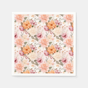 A Fall Floral Series Design 2 Napkins