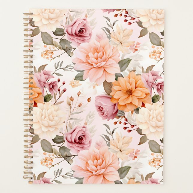 A Fall Floral Series Design 2 Planner (Front)