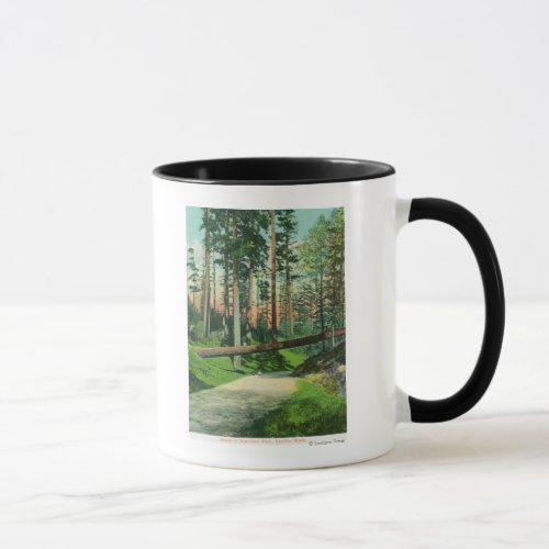 A Fallen Tree at Woodland Park Scene Mug