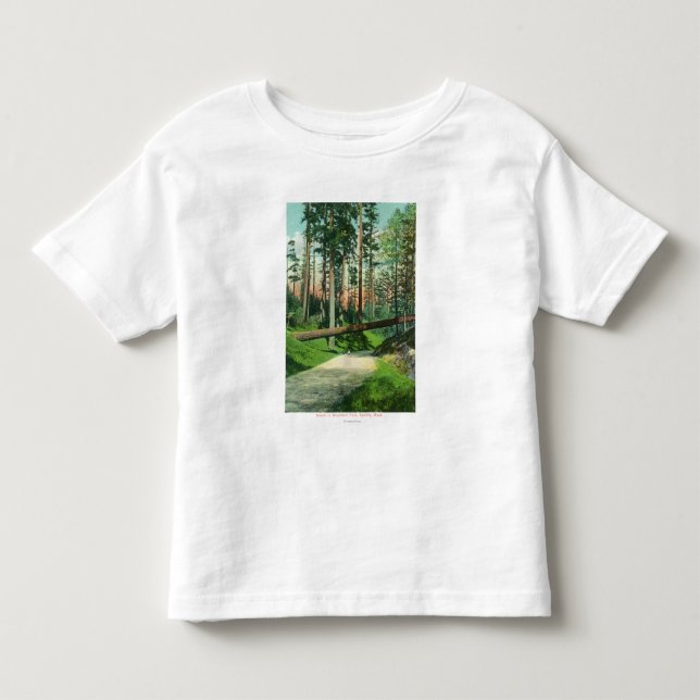 A Fallen Tree at Woodland Park Scene Toddler T-shirt (Front)