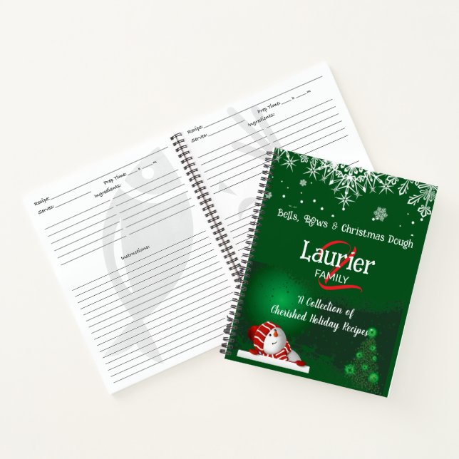A FAMILY CHRISTMAS HOLIDAY RECIPE COLLECTION NOTEBOOK (Inside)