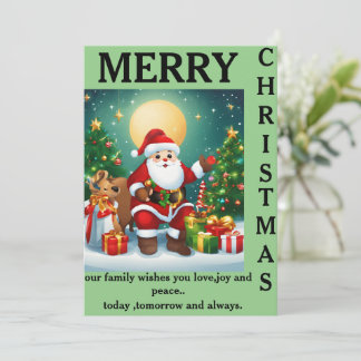 A Family-Filled Christmas Blessing"CARD Holiday Card