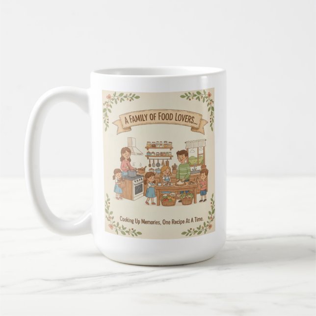 A Family Of Food Lovers Coffee Mug (Left)