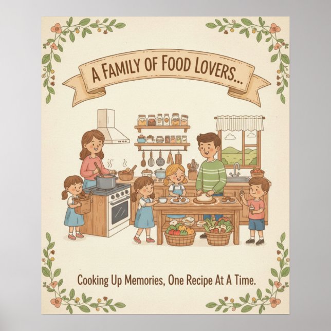 A Family Of Food Lovers Poster (Front)