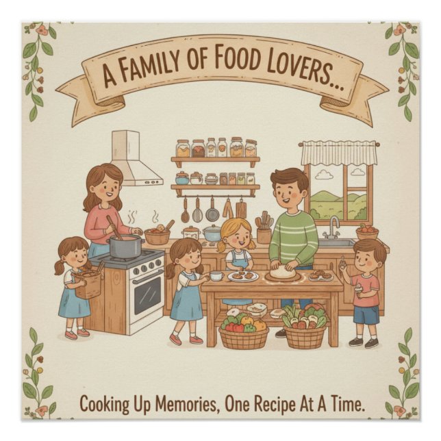 A Family Of Food Lovers Poster (Front)