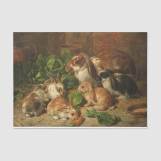 A Family of Rabbits by Alfred Richardson Barber Tissue Paper