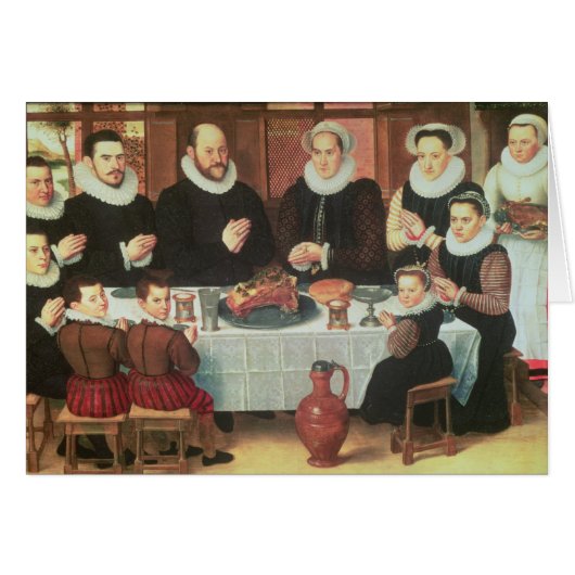A Family Saying Grace Before the Meal, 1585 (oil o (Front Horizontal)