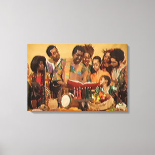 A Family's Kwanzaa Celebration Canvas Print