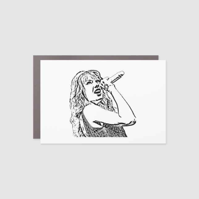 A famous divine car magnet (Front)