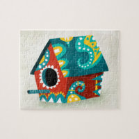 A Fanciful Birdhouse Jigsaw Puzzle