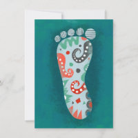 A Fancy Foot Greeting Card