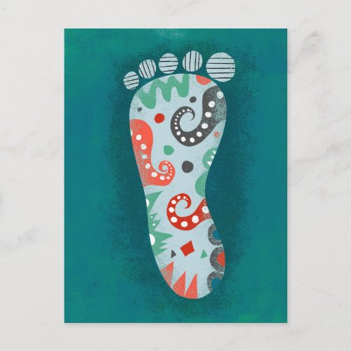 A Fancy Foot Postcard