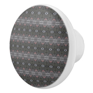 A Fancy Grey Patterned Door Pull