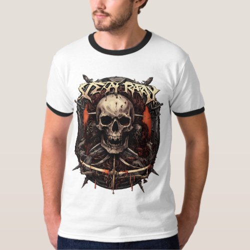 A fantastic t_shirt with rock and roll design 