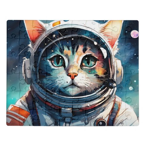 A fantasy cat astronaut  jigsaw puzzle