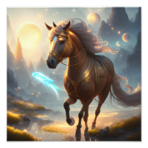 A Fantasy Horse's Journey. AI artwork