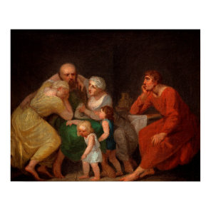 A Farewell Scene by Nicolai Abildgaard Poster