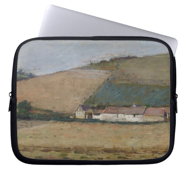 A Farm Among Hills, Giverny, c.1887 Laptop Sleeve (Front)