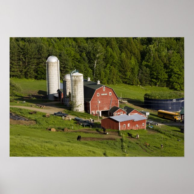 A farm in Barnet Center, Vermont. Connecticut Poster (Front)