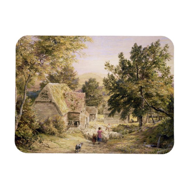 A Farmyard near Princes Risborough, 1845/6 (w/c on Magnet (Horizontal)