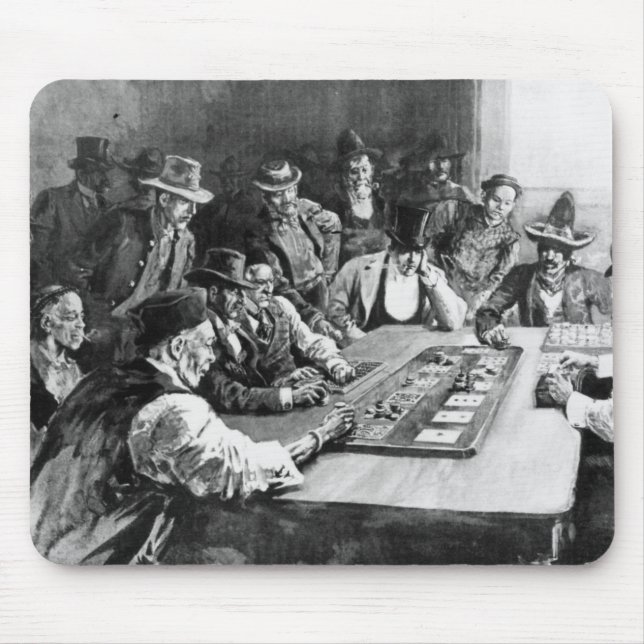 A Faro Game at El Paso Mouse Pad (Front)