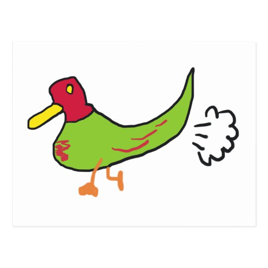 A Farting Duck Postcard