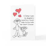 A Father Holds His Daughter's Hand Card A Father Holds His Daughter's Hand Card
