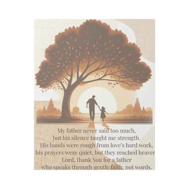 A Father’s Quiet Faith Gallery Wrap (Front)