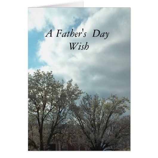 A Fathers Day wish Cards (Front)