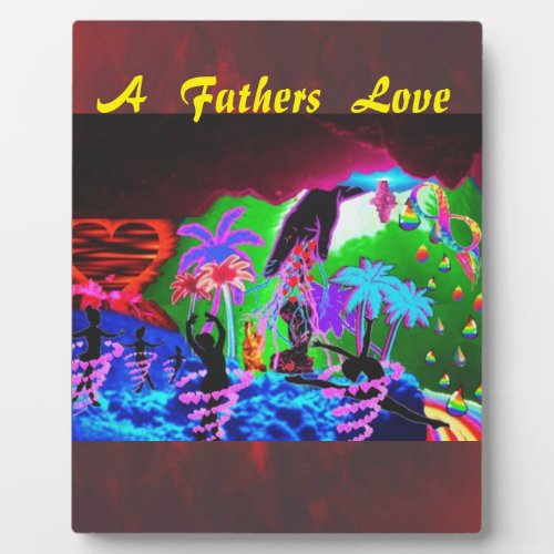 A Fathers Love Poem Custom Tabletop Plaque Art