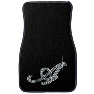 A Faux-Diamond Bling Car Mat