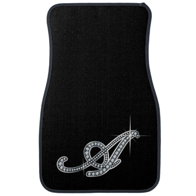 A Faux-Diamond Bling Car Mat (Front)