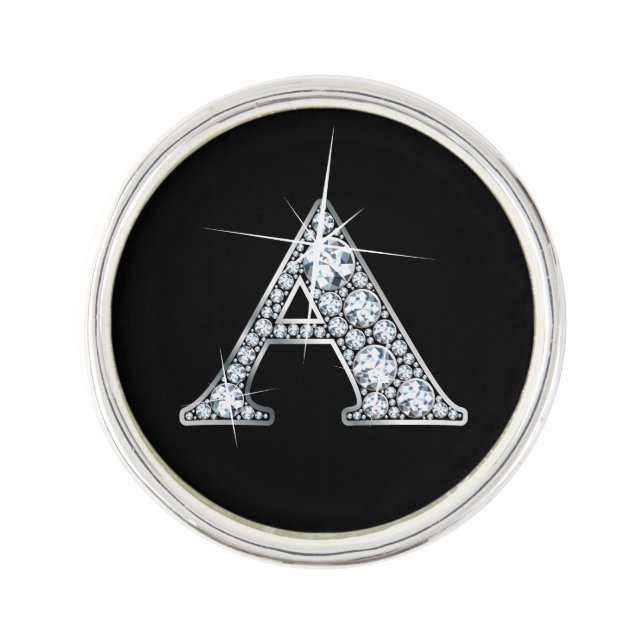 A Faux- "Diamond Bling" Pin (Front)
