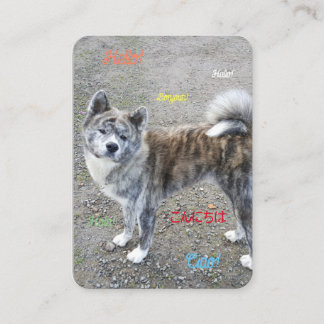 A feel-good postcard place card