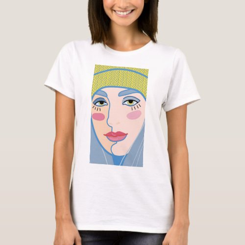 a female face close_up   T_Shirt