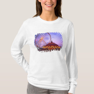 A ferris wheel and carousel at the Navy Pier in T-Shirt