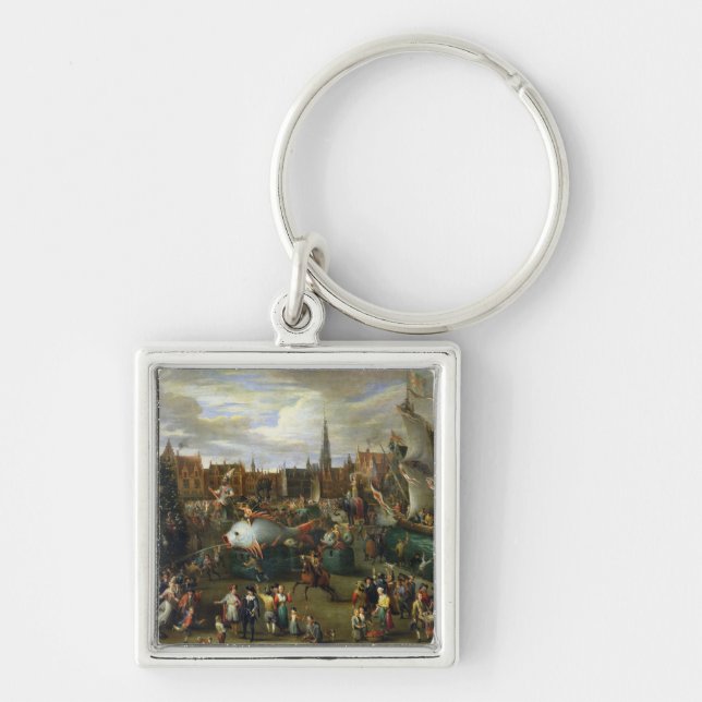 A Festival at Antwerp Keychain (Front)