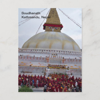 A Festival at Boudha Stupa Postcard