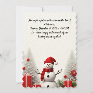 A Festive Christmas Eve Celebration Invitation