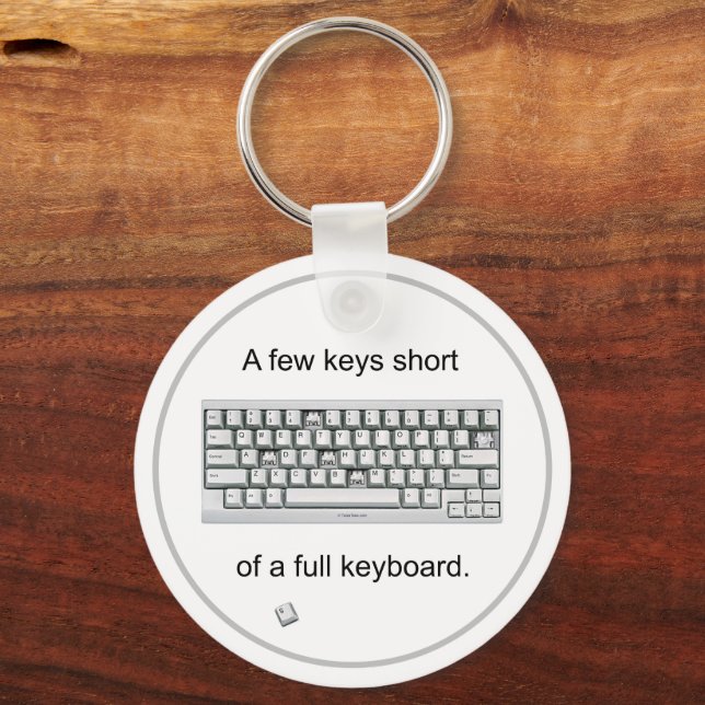 A Few Keys Short Keychain (Back)