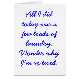 A Few Loads of Laundry Cards