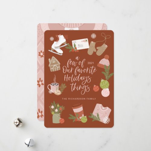 A Few of Our Favourite Christmas Thing Terracotta Holiday Card